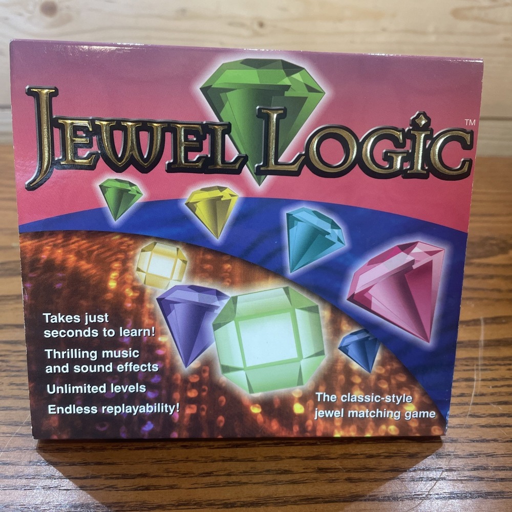 Jewel Logic Game  (PC, 2005) Windows 98Se/Me/2000(SP4)/XP 32 MB Ram